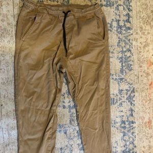 Khaki joggers. Men’s size Small.